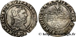 LIGUE. COINAGE AT THE NAME OF HENRY III Quart de franc au col plat 1590  Toulouse