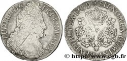 LOUIS XIV THE SUN KING Écu aux trois couronnes 1709 Dijon