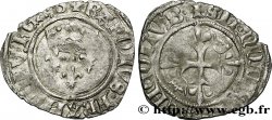 CHARLES, REGENCY - COINAGE WITH THE NAME OF CHARLES VI Gros dit florette n.d. Bourges