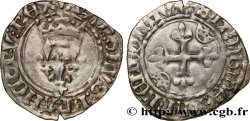 CHARLES, REGENCY - COINAGE WITH THE NAME OF CHARLES VI Gros dit  florette  n.d. Angers