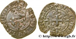 HEIR APPARENT, CHARLES, REGENCY - COINAGE IN THE NAME OF CHARLES VI Gros dit  florette  n.d. Saint-Pourçain