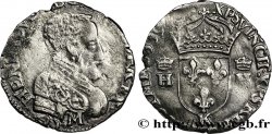 FRANCIS II. COINAGE AT THE NAME OF HENRY II Demi-teston à la tête nue, 3e type 1559 Bordeaux
