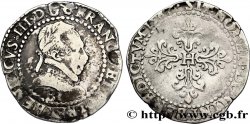 HENRI III Demi-franc au col plat 1587 Rouen