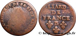 LOUIS XIV LE GRAND OU LE ROI SOLEIL Liard de cuivre, 2e type 1656 Pont-de-l’Arche