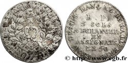 REVOLUTION COINAGE 5 sols Lefèvre Lesage et Cie 1792 Paris