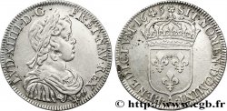 LOUIS XIV THE SUN KING Demi-écu, portrait à la mèche courte 1645 Paris, Monnaie de Matignon