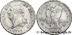 LOUIS XVI (MONARQUE CONSTITUTIONNEL) 30 sols dit au génie , type FRANÇOIS 1793 Lille