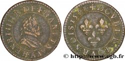 HENRI IV LE GRAND Double tournois, 2e type de Paris (légende française) 1598 Paris, Moulin des Étuves