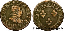 HENRI III Double tournois, 1er type de Paris 1578 Paris, Moulin des Étuves