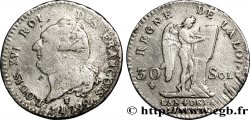 LOUIS XVI (MONARQUE CONSTITUTIONNEL) 30 sols dit au génie , type FRANÇOIS 1792 Limoges