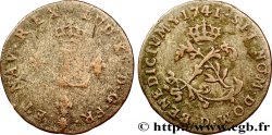LOUIS XV DIT LE BIEN AIMÉ Double sol de billon 1741 Lyon
