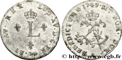 LOUIS XV DIT LE BIEN AIMÉ Double sol de billon 1749 Paris
