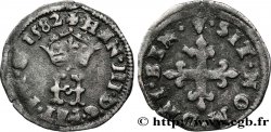 HENRI III Liard à l H couronnée 1582 Paris