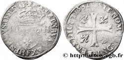 HENRI IV LE GRAND Douzain aux deux H, 2e type 1591 Angers