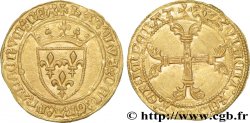 CHARLES VII LE VICTORIEUX Demi-écu d or à la couronne ou demi-écu neuf n.d. Paris