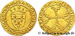 CHARLES VII LE VICTORIEUX Demi-écu d or à la couronne ou demi-écu neuf n.d. Paris