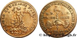 REVOLUTION COINAGE 3 sols gravé par Thévenon 1791