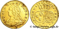 LOUIS XV DIT LE BIEN AIMÉ Demi-louis d or aux écus ovales, buste habillé 1726 Rennes