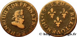 HENRI IV LE GRAND Double tournois, 1er type 1608 Lyon