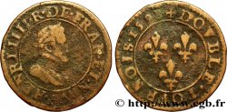 HENRI IV LE GRAND Double tournois, 2e type de Paris (légende française) 1598 Paris, Moulin des Étuves