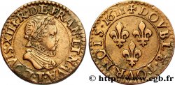 LOUIS XIII  Double tournois, type 1 1611 Nantes AU