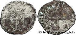 HENRI IV LE GRAND Douzain du Dauphiné aux deux H, 2e type, contremarquée en quinzain sous Louis XIII 1594 Grenoble
