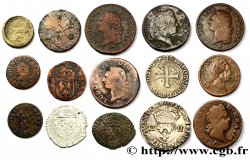 LOTS Quinze monnaies royales, états et métaux divers n.d. 