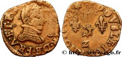 HENRI III Double tournois, 1er type du Dauphiné 1581 Grenoble