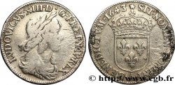 LOUIS XIII LE JUSTE Quart d écu d argent, 3e type, 2e poinçon de Warin 1643 Paris, Monnaie de Matignon