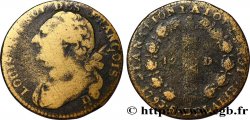 LOUIS XVI (MONARQUE CONSTITUTIONNEL) 12 deniers dit au faisceau , type FRANÇOIS 1793 Roanne
