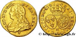LOUIS XV DIT LE BIEN AIMÉ Demi-louis d or aux écus ovales, buste habillé 1726 Montpellier