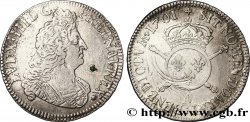 LOUIS XIV LE GRAND OU LE ROI SOLEIL Demi-écu aux insignes 1701 Paris