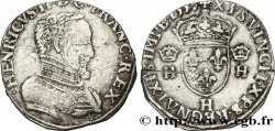 HENRY II Teston à la tête nue, 1er type 1555 La Rochelle