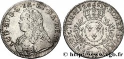LOUIS XV DIT LE BIEN AIMÉ Écu aux branches d olivier, buste habillé 1726 Pau TB+/TTB