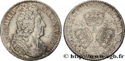 LOUIS XIV LE GRAND OU LE ROI SOLEIL Écu aux trois couronnes 1710 Paris