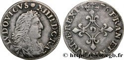 LOUIS XIV LE GRAND OU LE ROI SOLEIL Quatre sols à la croix formée de lis 1676 Vimy-en-Lyonnais (actuellement Neuville-sur-Saône)