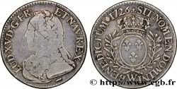 LOUIS XV DIT LE BIEN AIMÉ Cinquième d écu aux branches d olivier, buste habillé 1726 Lille