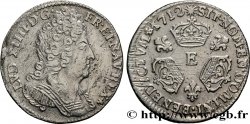 LOUIS XIV LE GRAND OU LE ROI SOLEIL Dixième d écu aux trois couronnes 1712 Tours