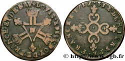 LOUIS XIV LE GRAND OU LE ROI SOLEIL Six deniers dits Dardennes 1712 Montpellier