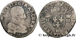 FRANÇOIS II. MONNAYAGE AU NOM D HENRI II Teston à la tête nue, 3e type 1559 Bordeaux