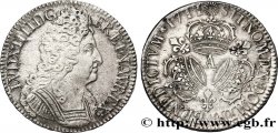 LOUIS XIV LE GRAND OU LE ROI SOLEIL Écu aux trois couronnes 1711 Paris