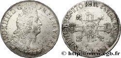 LOUIS XIV LE GRAND OU LE ROI SOLEIL Écu aux huit L, 2e type 1704 Paris