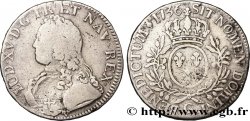 LOUIS XV DIT LE BIEN AIMÉ Écu aux branches d olivier, buste habillé 1736 Poitiers