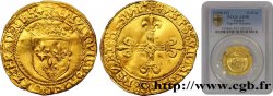 LOUIS XII  Écu d or au soleil, légende fautive VInSIT 25/04/1498 Bayonne