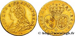 LOUIS XV DIT LE BIEN AIMÉ Demi-louis d or aux écus ovales, buste habillé 1726 Riom