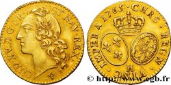 LOUIS XV DIT LE BIEN AIMÉ Louis d’or aux écus ovales, tête ceinte d’un bandeau 1765 La Rochelle