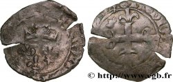 CHARLES, REGENCY - COINAGE WITH THE NAME OF CHARLES VI Gros dit  florette  n.d. Saint Pourçain