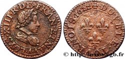 LOUIS XIII LE JUSTE Double tournois, type 2 de Paris 1622 Paris