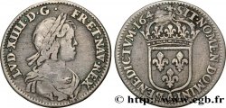 LOUIS XIV LE GRAND OU LE ROI SOLEIL Douzième d écu, portrait à la mèche courte 1644 Paris, Monnaie de Matignon