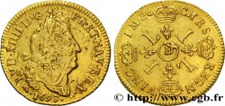 LOUIS XIV LE GRAND OU LE ROI SOLEIL Louis d or aux quatre L 1693 Lyon